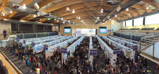 CWSF Hall of all the projects setup ready for Judging.
